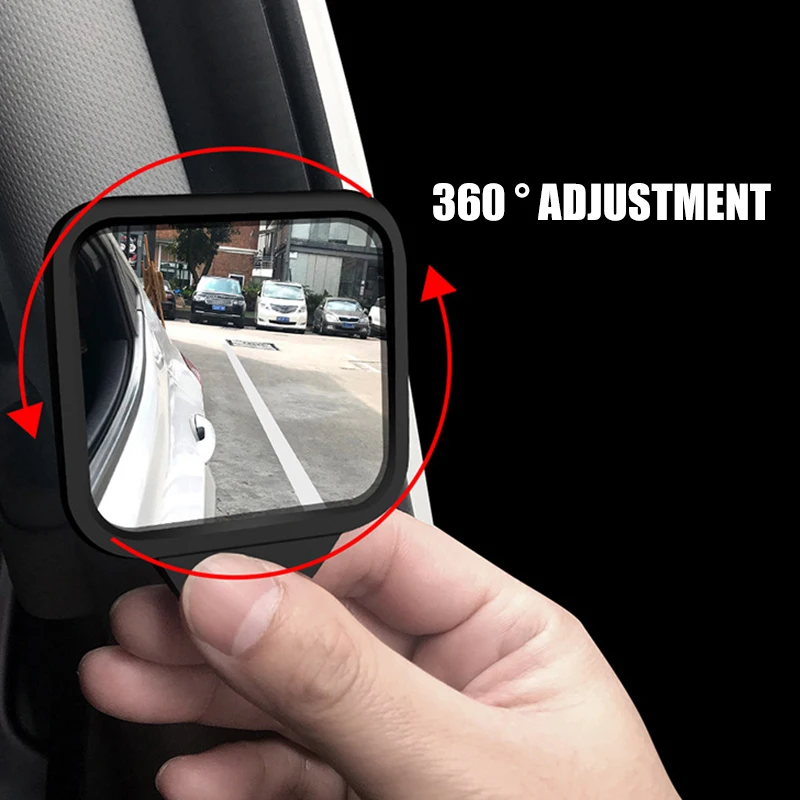 Автомобильное зеркало заднего вида 360 градусов Регулируемая силиконовая