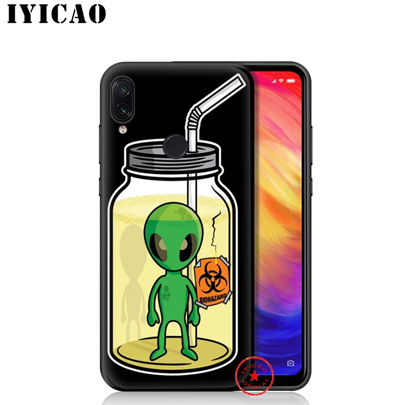 IYICAO Alien Забавный милый мягкий чехол для Xiaomi Redmi Note 8 7 6 5 Pro 5A 4X задняя силиконовая |