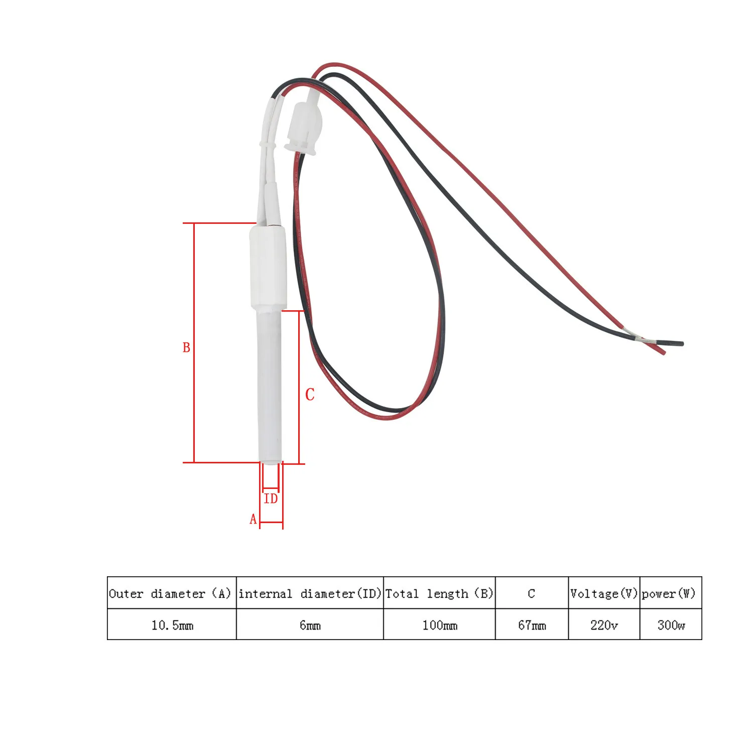 Керамический воспламенитель 220 В 350 Вт керамический нагревательный