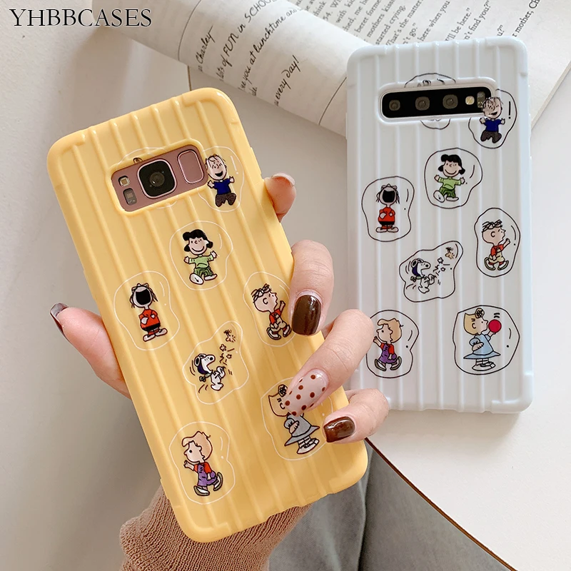 YHBBCASES Модный 3D чехол для багажа samsung Galaxy S10 Plus S8 S9 мультяшный мальчик Шарли мягкие