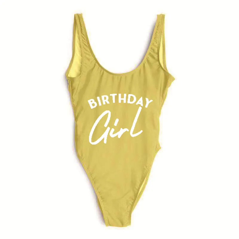 Женский слитный купальник с буквенным принтом пикантный купальный костюм для