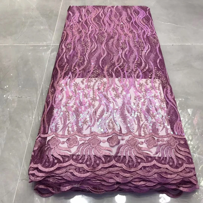 African Lace Fabric New 2020 High Quality Stripe Embroidery Sequins Organza Gorgeous Beauty For Wedding | Аксессуары для одежды