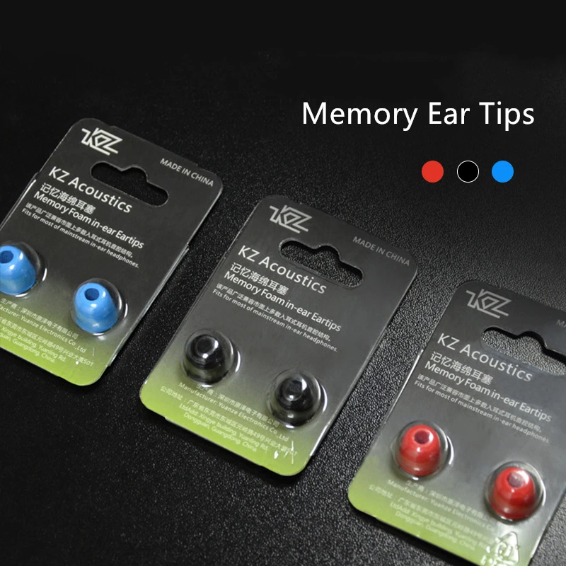 

Ready KZ 1 Pair Ear Pads Earphone Sillicone Ear Plugs Memory Foam Ear Tips noise cancellation Cover ZST ZSX E10 T1 S1 ZS10 PRO