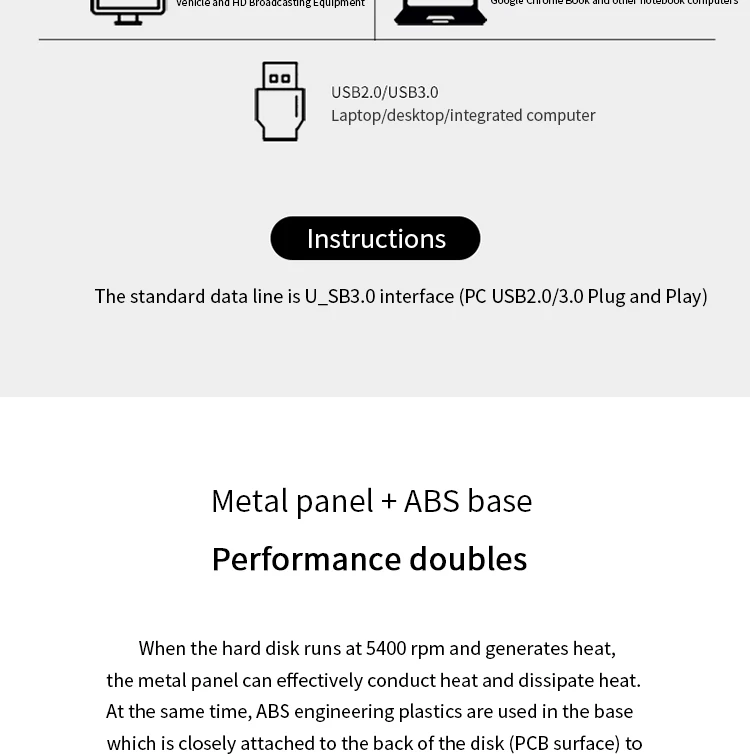 Кесу 2,5 дюймов внешний жесткий диск для хранения 320 г 500 USB3.0 1 ТБ 2 ТБ 750G HDD Портативный внешний жесткий диск HD изготовленным на заказ логосом