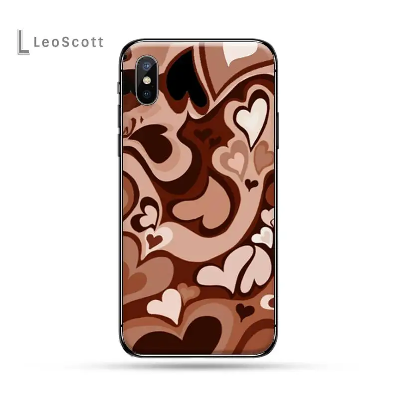 

Purple Heart Swirl Pattern Cover Phone Cases for iPhone 11 12 pro XS MAX 8 7 6 6S Plus X 5S SE 2020 XR
