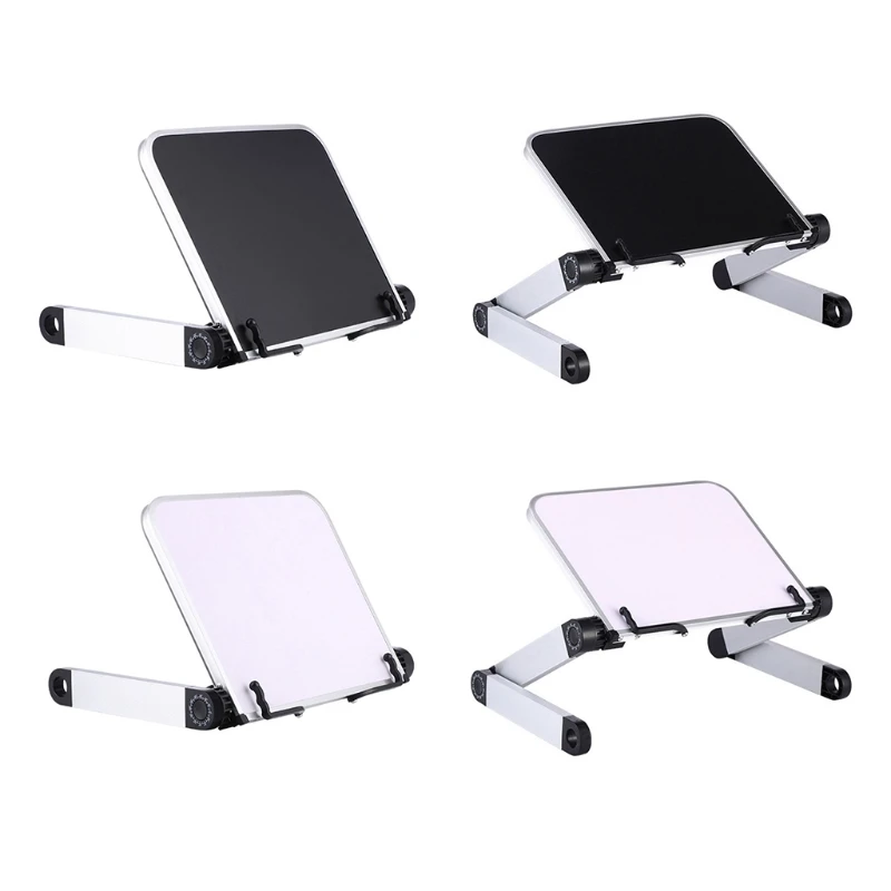 

Foldable Reading Book Holder Bookcase Stand for Cookbook PC 360 Degree Adjustable Support Desk Organizer