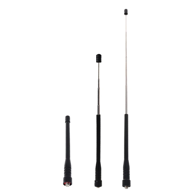 2 шт SMA-Female 430Mhz UHF телескопическая антенна усиления для Baofeng UV-5R 888s 777s