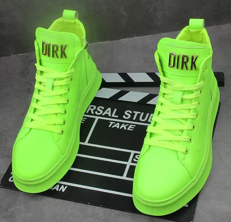 Туфли мужские высокие на платформе дизайнерские кроссовки в британском стиле