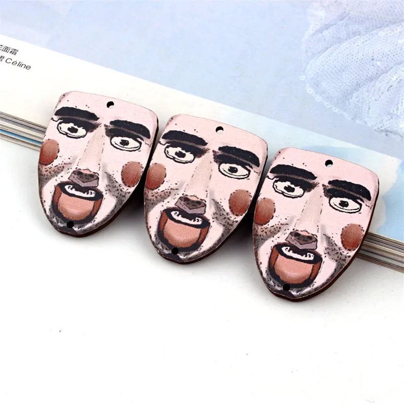 10 шт. мужские сережки деревянные украшения сделай сам ювелирное изделие