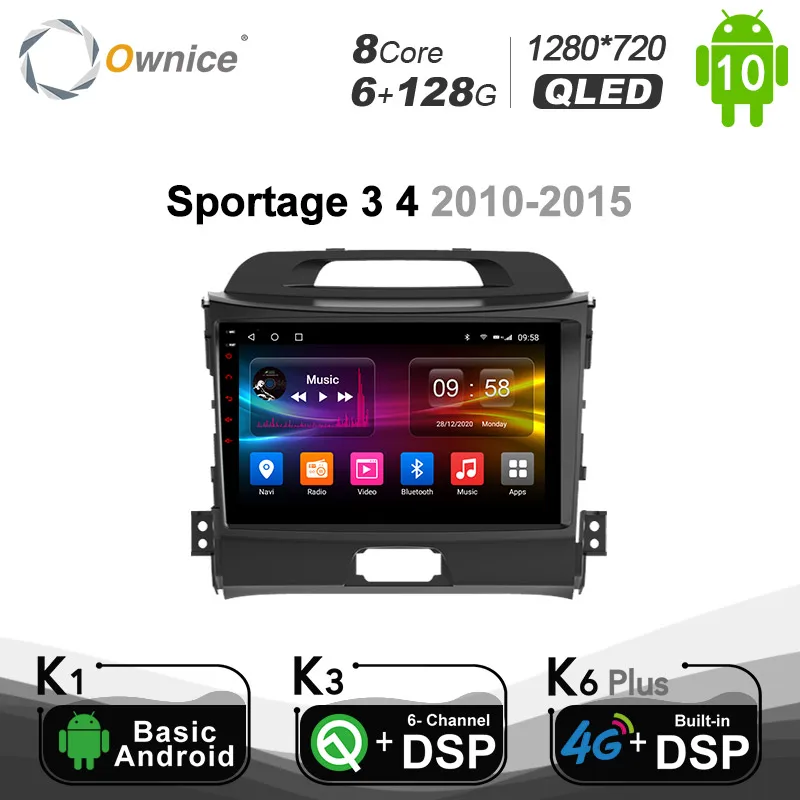 

Ownice Car DVD Radio for KIA Sportage 3 4 2010 - 2015 2din Navi GPS Player DSP 4G LTE SPDIF Android 10.0 6G+128G 1280*720 BT 5.0
