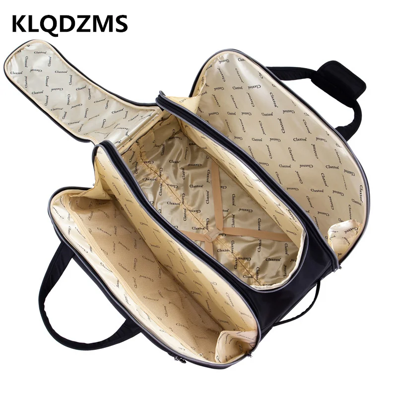 KLQDZMS Men's Rolling Luggage 18 Inch Large Capacity Handbag Portable Trolley Luggage Bag Multifunctional Trolley Backpack