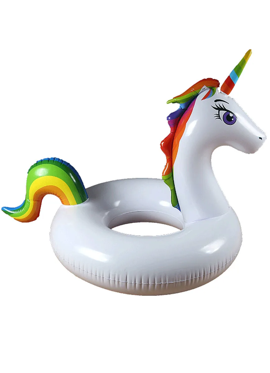 Inflatable mattress for swimming &quotrainbow unicorn&quot (150*120 cm) | Спорт и развлечения