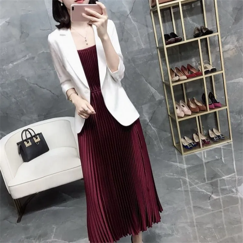 Модный новый женский маленький костюм офисная короткая женская куртка