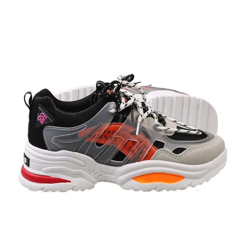 Женские кроссовки на толстой платформе 5 см женская повседневная обувь из