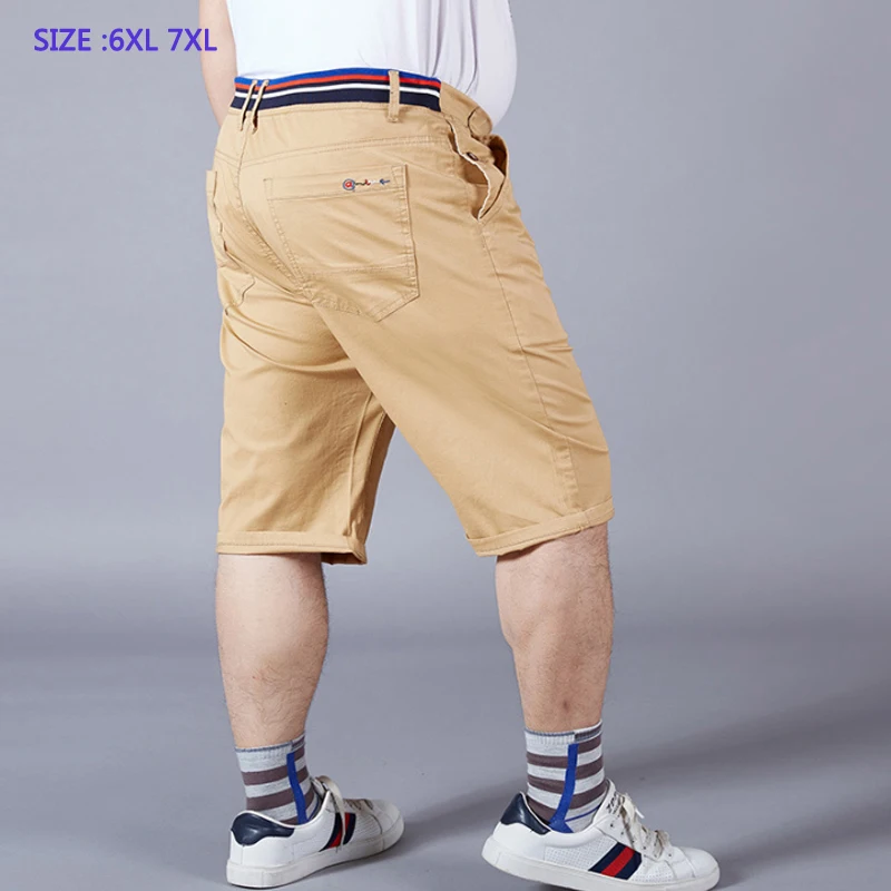 

Summer New Trousers Men's Knee Length Pants High Quality Cotton Pants Drect Sell Extra Large Super Big Plus Size L-6XL 7XL
