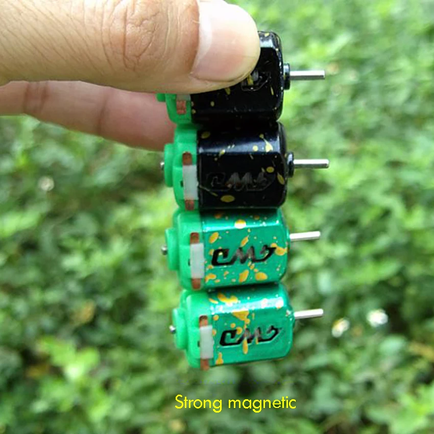 DIY четырёхколёсный вагончик с привод мощный магнитный двигатель микро мотор