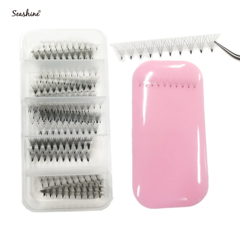 

Seashine 1000 Fans Loose Short Stem Eyelash Extension Soft Lashes Russia Volume Lash Extension Natural Individual Lashes