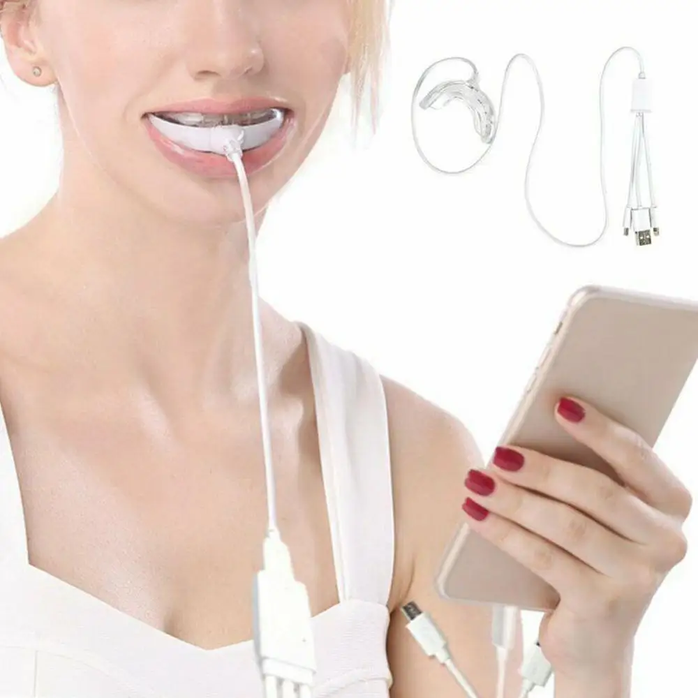 Портативный светодиодный умный прибор для отбеливания зубов/3 usb порта Android IOS