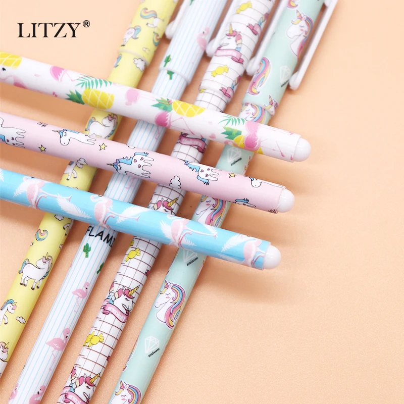 10 цветов набор ручек с единорогом школьная гелевая ручка шт./лот цветные гелевые