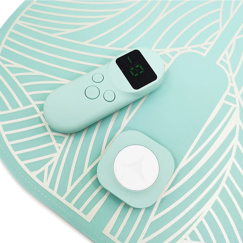 

EMS Foot Massager Machine with Remote Control Foldable Portable Electric Massage Cushion Multi-Level Settings SK88