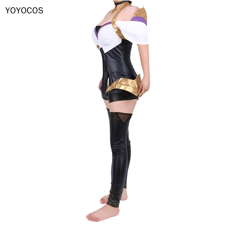 YOYOCOS LOL KDA Ahri Cosplay Costume Halloween Costume Game Cosplay Outfit KDA Group Women Girls Dress Quality Women Catsuit Set