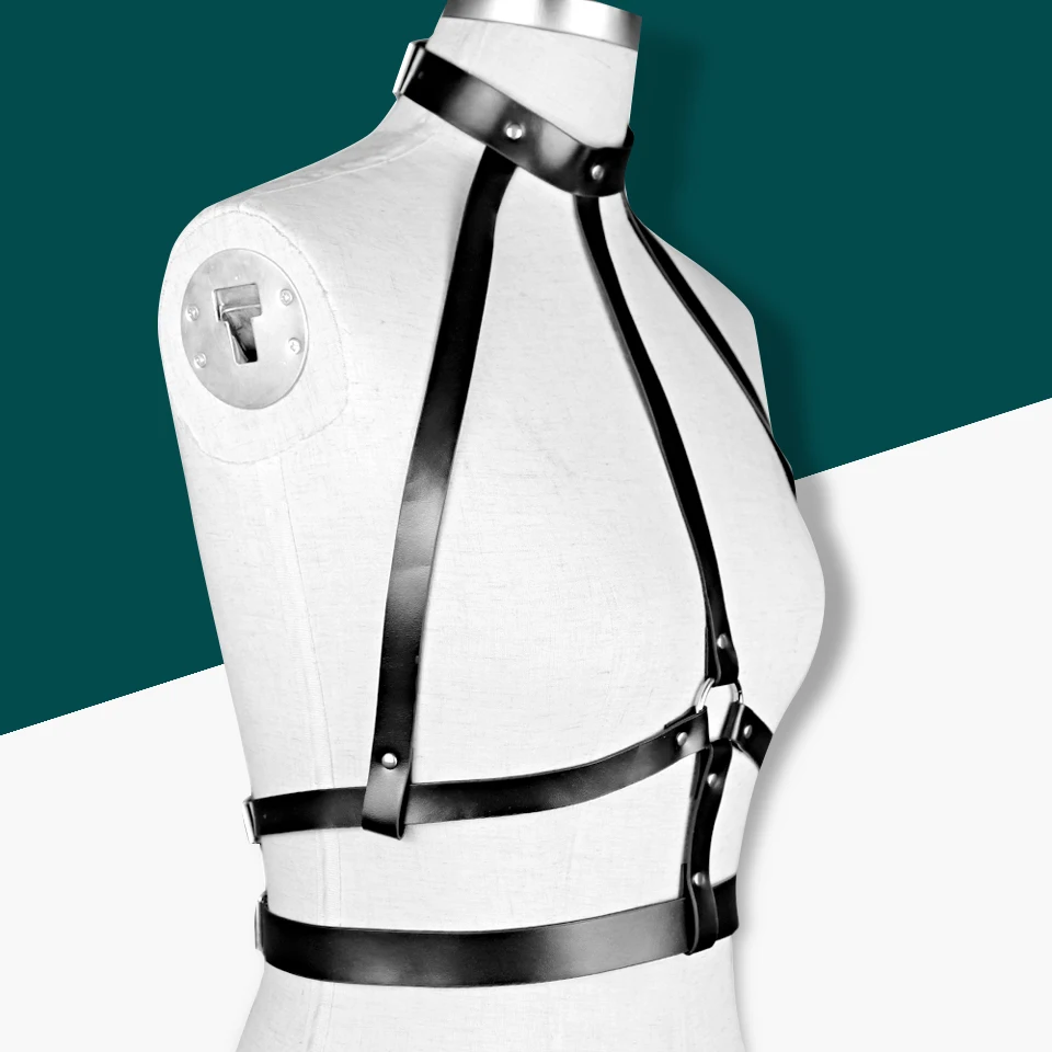 Женская Портупея из искусственной кожи эротический пояс в готическом стиле для