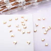 20pcslot butterfly charms beads connectors accessories 18k gold plated loose spacer beads for jewelry findings diy crafting