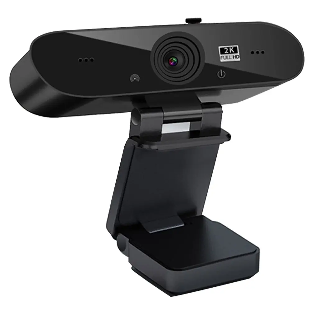 

2021 New 2K High Definition Streaming Webcam USB Desktop Camera With Built-in Microphone Free Player For Gameras 12*9*2.5cm