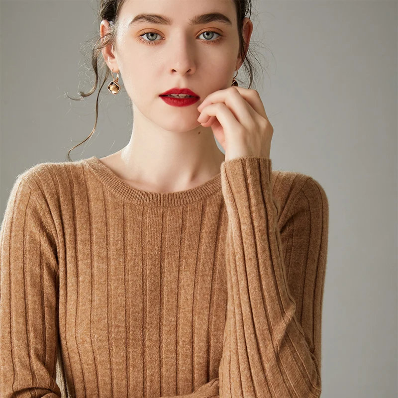 Autumn Winter Women Dress Sweaters O-Neck Long Sleeve Pullovers Slim Sexy Female Knitted Sweater Wool Elegant Party | Женская одежда