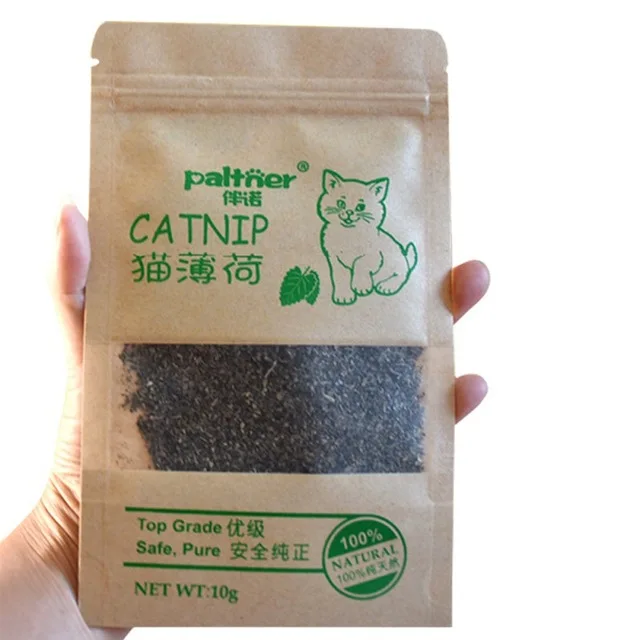 Organic Natural Premium Catnip Cattle Grass 10g Menthol Flavor Funny Cat Toys Pet Products
