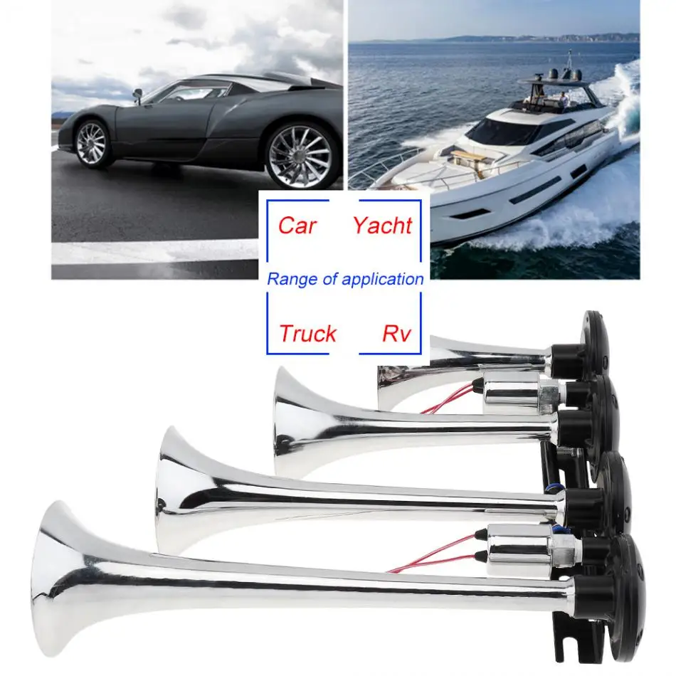 Автомобильный гудок 12 В супер громкий 8 звуков стильная сигнализация 4 гудка