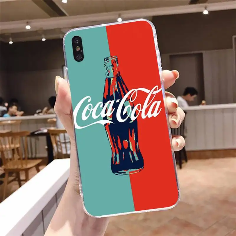 

Phone Case Transparent Case For Iphone 6 6s 7 8 Plus XR X XS XSmax 11 12 Pro Mini Max Luxury Cool Cocas-Coke