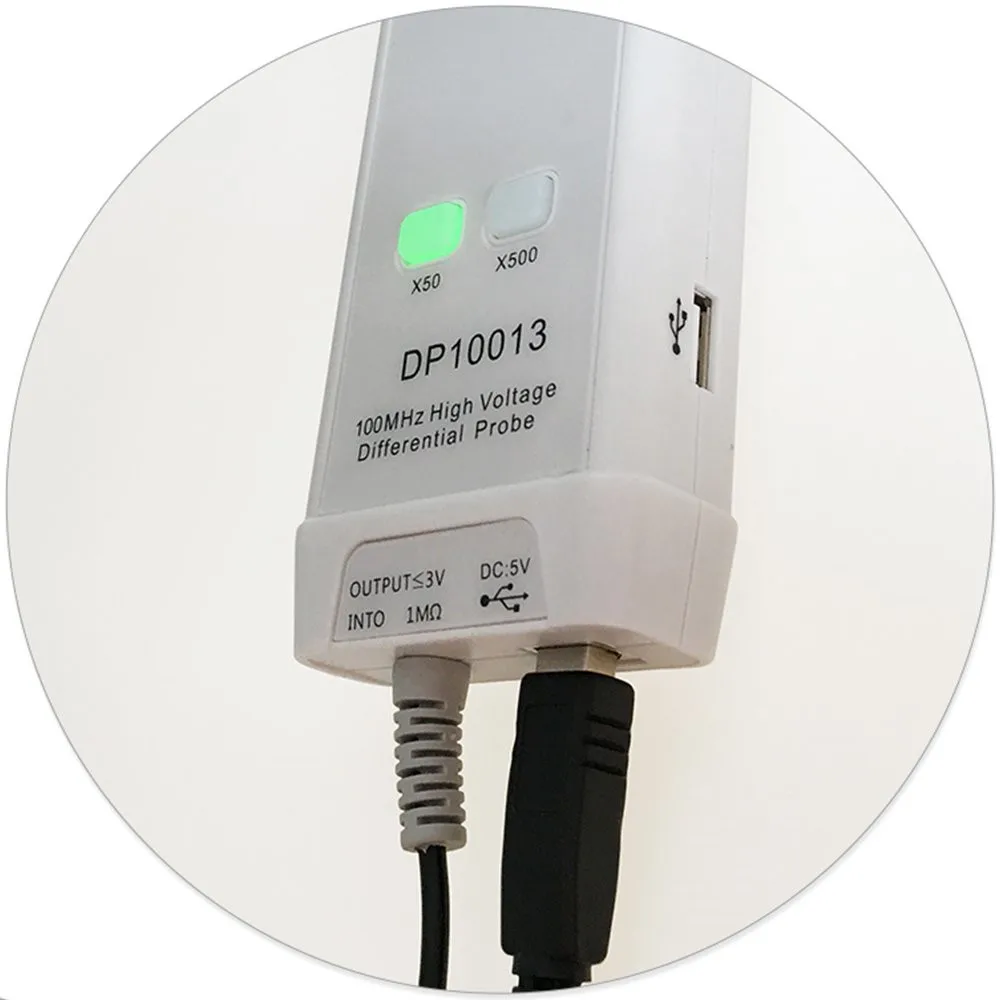 Micsig DP10013 осциллограф зонд аксессуары Запчасти 1300 в 100 МГц дифференциальный Зонд
