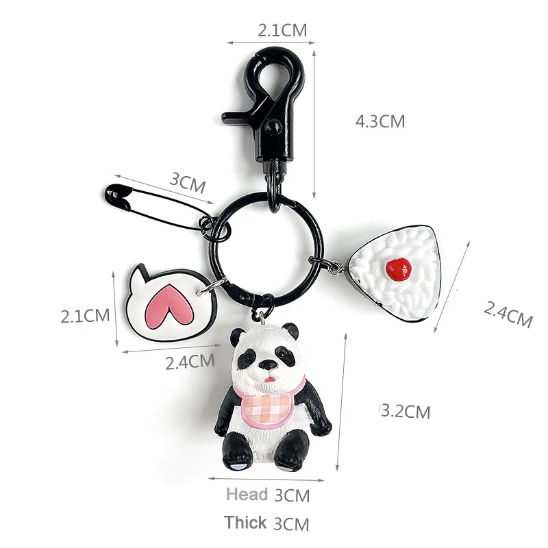 Брелок для ключей с куклой в виде французского бульдога акриловая Милая брелки