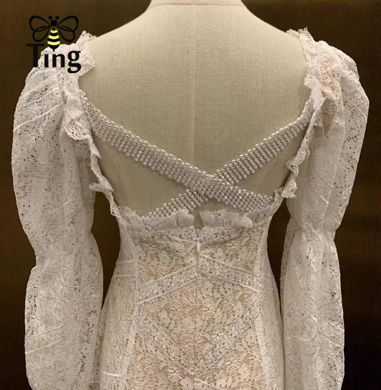 Женское кружевное мини платье Tingfly облегающие вечерние платья с вырезом