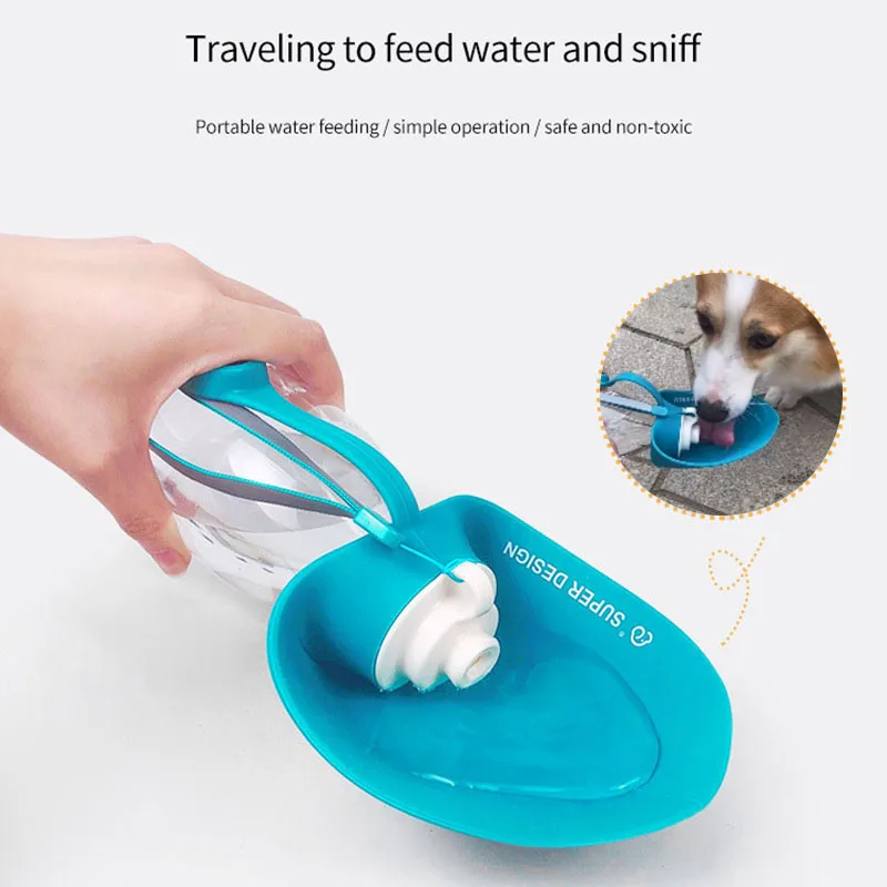 

Dog Accessories Cats Water Fountain Bottle Bowls Drinkers Summer Car Travel Leaf Cup Portable Outdoor Drinking Going Out Goods