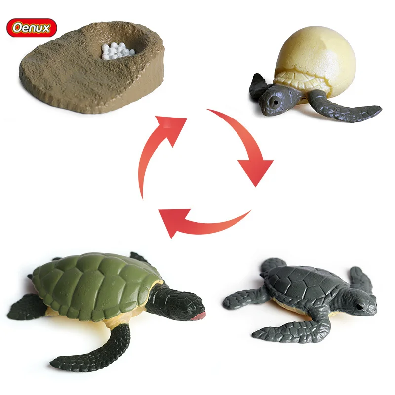 Реалистичная имитация Oenux цикл роста морской черепахи экшн фигурки морская