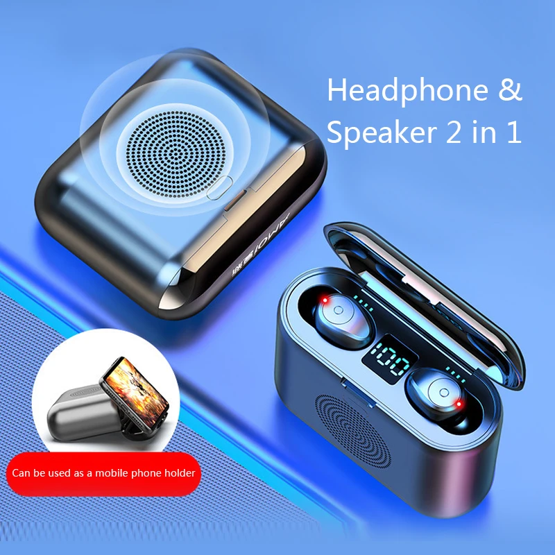 CVC8.0 шумоподавление Bluetooth наушники тяжелый бас Беспроводные наушники с функцией динамика беспроводная гарнитура Earbus