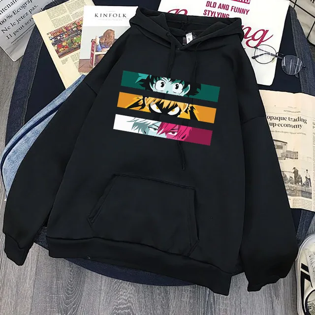 

My Hero Academia Hoodies Men Kawaii Japanese Anime Hoodie Boku No Hero Academia Streetwear Unisex Himiko Toga Sweatshirts Male
