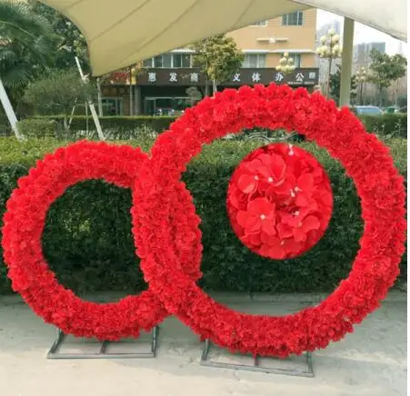 Новые Свадебные реквизиты железная стойка для колец Цветочная дверь свадебное