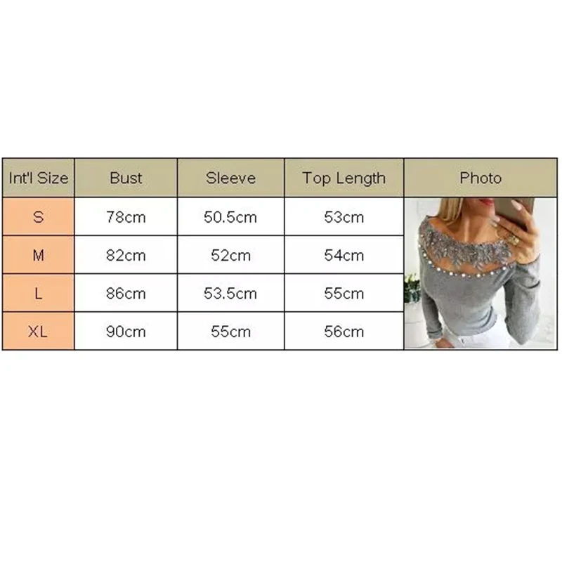 

Sexy Slim T Shirt Women 2019 Spring Autumn Fashion Lace Floral T-shirt Women Long Sleeve T shirt Gray Tops Tee Shirt