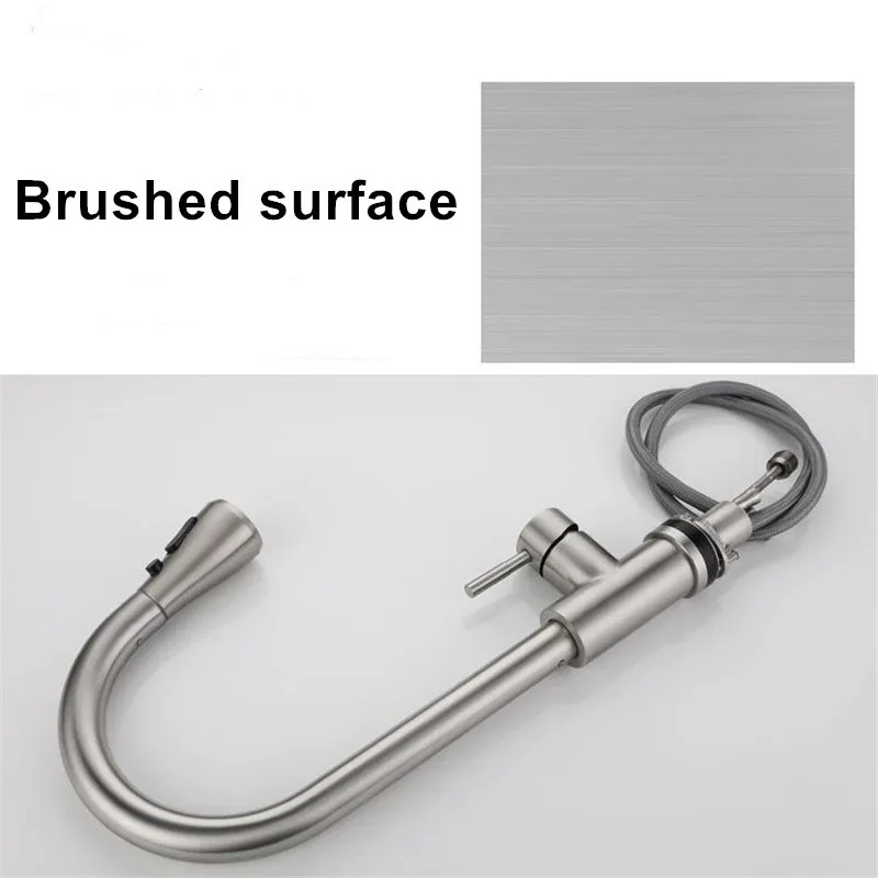 

Kitchen Faucet 5 Color Stainless Stee Touch Sensor Faucet Hot and Cold Mixer Tap Pull-out Rotary household Hardware Accessories