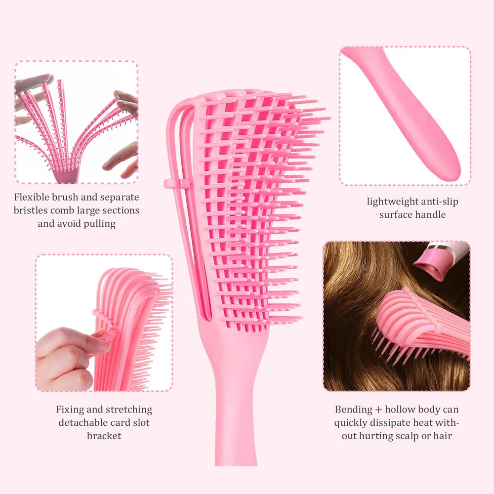 Щетка для распутывания волос расческа массажа кожи головы Женская вьющихся