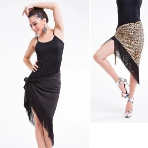 Новая женская бахрома треугольное платье для латиноамериканских танцев сексуальная одна юбка взрослая юбка платье для латиноамериканских танцев костюм Женская тренировочная Одежда для танцев