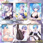 Аниме постер Re Zero Ram Rem Kara Hajimeru Isekai Seikatsu, настенный постер манга, Картина на холсте, Свиток из массива дерева