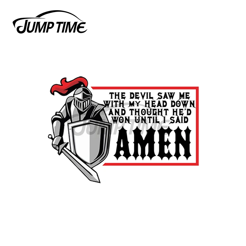 JumpTime 13x5 3 см For The Devil пила меня с головой вниз христианский забавная