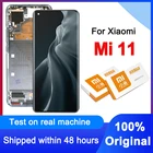 100% оригинальный сменный ЖК-дисплей 6,81 дюйма для Xiaomi Mi 11 AMOLED, дигитайзер сенсорного экрана в сборе со стеклом Corning Gorilla