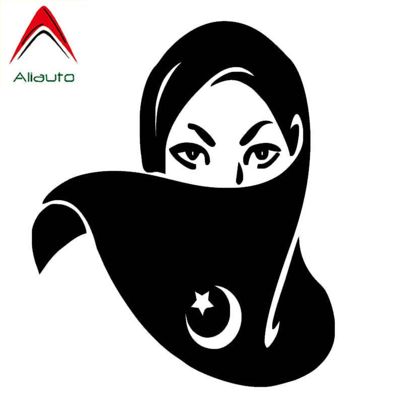 

Автомобильная наклейка Aliauto, красивая мусульманская религия, украшение для автомобиля, мотоцикла, ноутбука, Виниловая наклейка, 14 см * 14 см