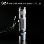 Серебряная вспышка конвой S2 плюс с кВт CSLNM1.TG белый свет Led Linterna 18650 флэш-фонарь лампа для кемпинга Рыбная ловля свет работы