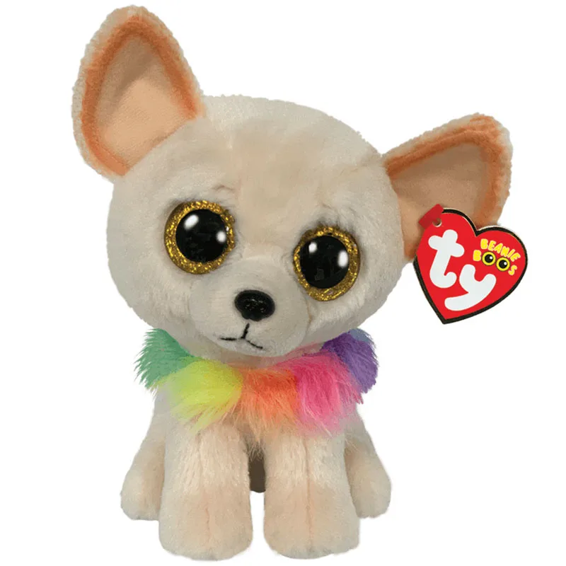 

15CM TY Big Eyes Beanie Chewey The Chihuahua Dog Plush Animal Soft Dog Doll Collection Boys and Girls Birthday Gifts